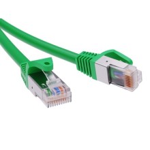 Патч-корд экранированный CAT5E F/UTP 4х2, LSZH, зелёный, 0.5м DKC RN5EFU4505GN