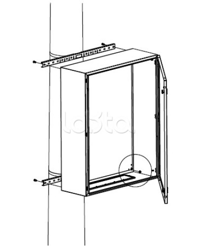 Комплект крепления шкафов DKC (R5FB300) в Березниках Полки для шкафов и стоек Pintop.ru