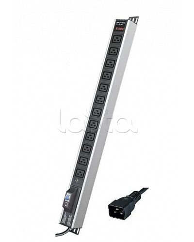 Блок распределения питания вертикальный для 19 шкафов DKC R5V12CBOPCDC19 в Березниках Блоки розеток Pintop.ru