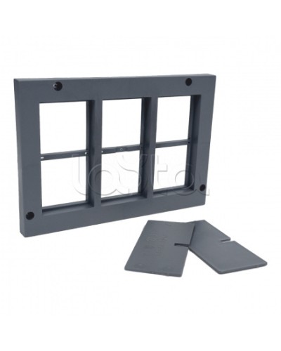 Рамка приборная 12 модулей для лючка C-Line 24 EKF cl-rp-12-24 в Березниках Аксессуары для кабель-канала Pintop.ru