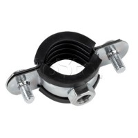 Хомут стальной 1 1/2" (47-52 мм), с уплотнителем EKF (hsu1112)