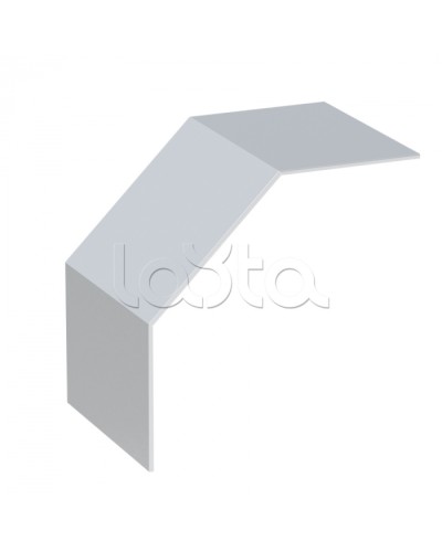 Крышка на угол 90 градусов вертикальный внешний лестничный усиленная 100x600 мм (2 мм) EKF (kvoltp90100600-2) в Березниках Аксессуары для лотков Pintop.ru