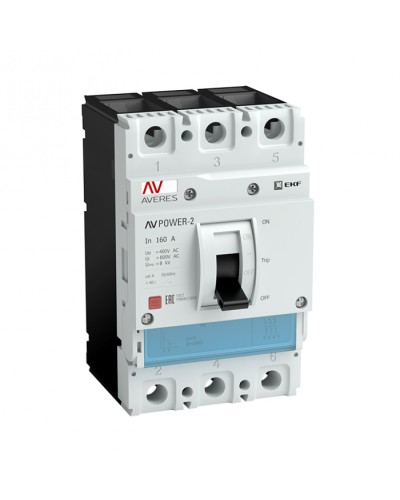 Автоматический выключатель AV POWER-1/3 10А 80kA TR EKF AVERES (mccb-13-10H-TR-av) в Березниках Электротехническое оборудование Pintop.ru