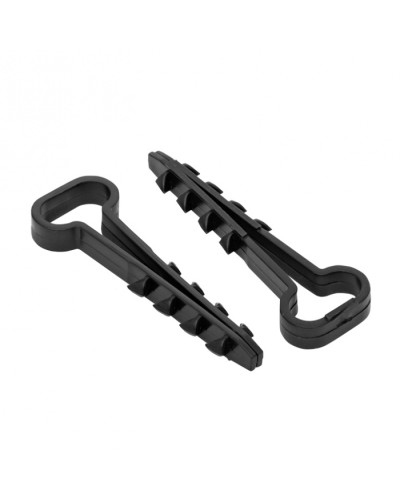 Дюбель-хомут (6х12 мм) для плоского кабеля черный (50 шт.) EKF PROxima (plc-cd-6x12b) в Березниках Крепеж: Дюбели, шурупы, саморезы Pintop.ru