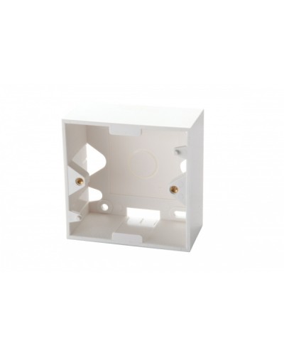 Настенная коробка для рамок серии 45, на 2 модуля 22,5х45,0 мм, белая EuroLan (12A-00-02WT) в Березниках Розетки компьютерные и телефонные Pintop.ru