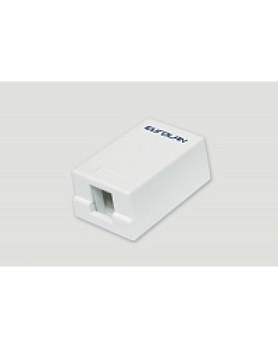Коробка настенная EuroLan 12B-00-01WT в Березниках Розетки компьютерные и телефонные Pintop.ru