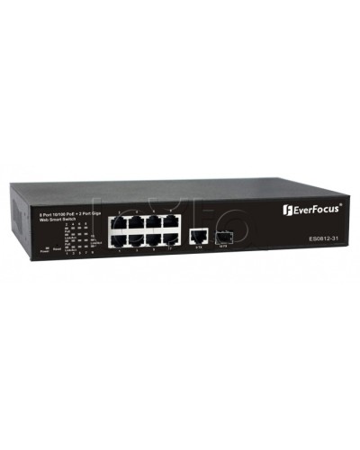 Коммутатор PoE 8-портовый EverFocus ES0812-31 в Березниках Коммутаторы Pintop.ru