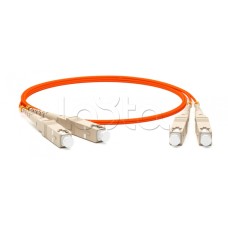 Патч-корд волоконно-оптический Hyperline FC-D2-50-SC/PR-SC/PR-H-2M-LSZH-OR