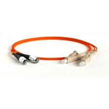 Патч-корд волоконно-оптический Hyperline FC-D2-62-ST/PR-ST/PR-H-20M-LSZH-OR