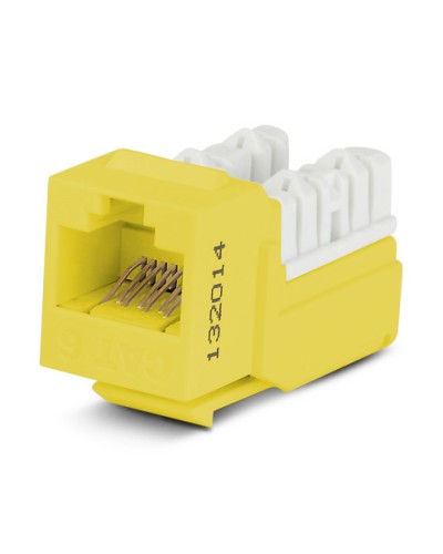 Вставка Hyperline (KJNE-8P8C-C6-90-YL) в Березниках Коннекторы Pintop.ru