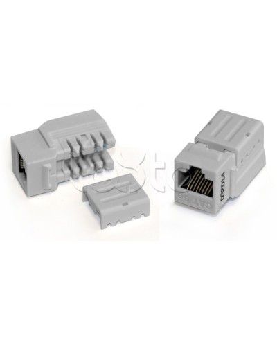 Вставка Keystone Jack RJ-45(8P8C), категория 6A, 110 IDC синяя Hyperline (KJNE-8P8C-C6A-90-BL) в Березниках Модули Keystone Pintop.ru