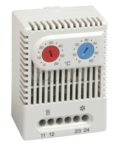 Термостат универсальный (сдвоенный) с нормально-замкнутыми (NC) и нормально-разомкнутыми (NO) контактами Hyperline KL-TRS-UVL-060 в Березниках Электротехническое оборудование Pintop.ru