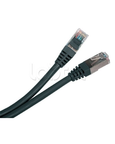 Патч-корд экранированный Hyperline PC-LPM-STP-RJ45-RJ45-C5e-15M-LSZH-BK в Березниках Патчкорды (медные) Pintop.ru
