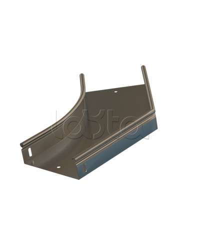 Угол 45° горизонтальный плавный Hyperline RST-AHS45-100-50-0,8-R100-SZ в Березниках Аксессуары для лотков Pintop.ru