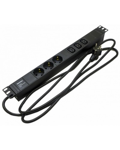 Блок розеток Hyperline SHE19-3SH-3IEC-2.5EU в Березниках Блоки розеток Pintop.ru