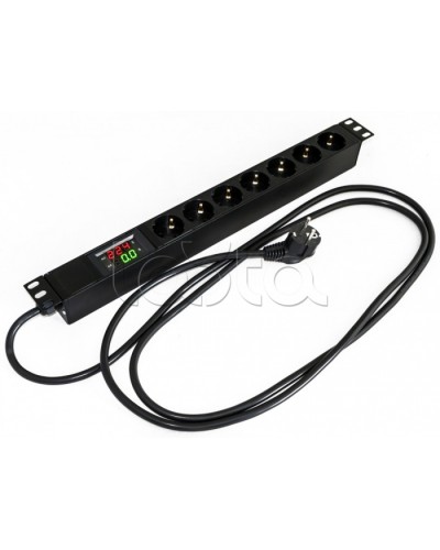 Блок розеток Hyperline SHE19-7SH-AV-2.5EU в Березниках Блоки розеток Pintop.ru