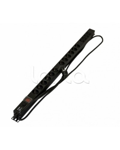 Блок розеток Hyperline SHE-12SH-4IEC-SF-2.5EU в Березниках Блоки розеток Pintop.ru