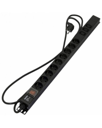 Блок розеток Hyperline SHE-9SH-3IEC-S-2.5EU в Березниках Блоки розеток Pintop.ru