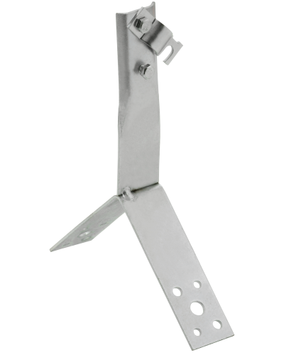 Держатель проводника круглого 6-10мм винтовой для конька h=100мм нержавеющая сталь IEK (ZDP80-20-4-16-100) в Березниках Крепеж Pintop.ru