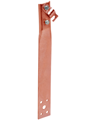 Держатель проводника круглого 6-10мм винтовой прямой h=80мм медь IEK (ZDP86-50-1-16-80) в Березниках Крепеж Pintop.ru