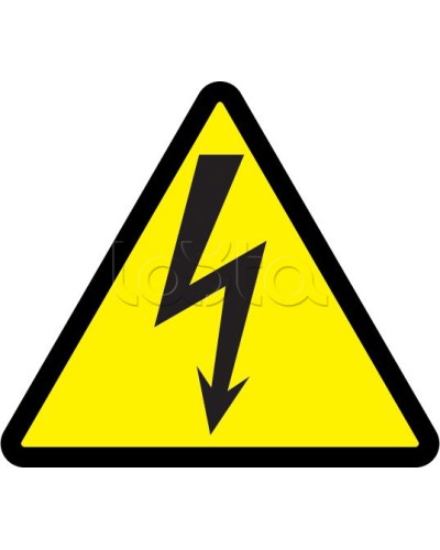 Самоклеящаяся этикетка: 85x85x85, символ Молния IEK (YPC30-MOLNI-3-096) в Березниках Дополнительное оборудование для ОПС Pintop.ru