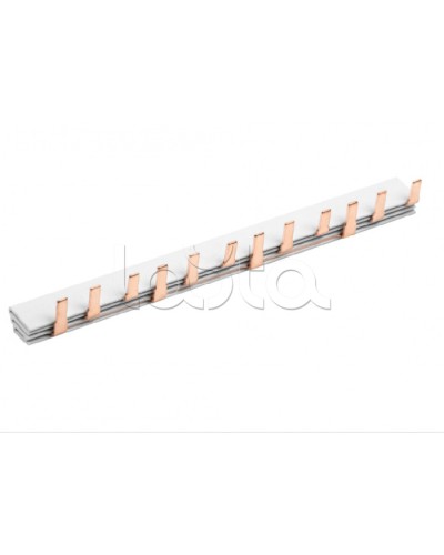 Шина соединительная типа PIN (12 штырей) 3Р 63А (22см) IEK (YNS21-3-063-22-12) в Березниках Клеммные колодки Pintop.ru