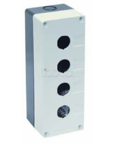 Корпус КП104 для кнопок 4 места белый IEK BKP10-4-K01 в Березниках Аксессуары для кабель-канала Pintop.ru