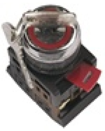 Переключатель AKS-22 с ключом на 2 фиксир.положения I-O 1з+1р черный IEK BSW10-AKS-2-K02 в Березниках Аксессуары для стоек и шкафов Pintop.ru