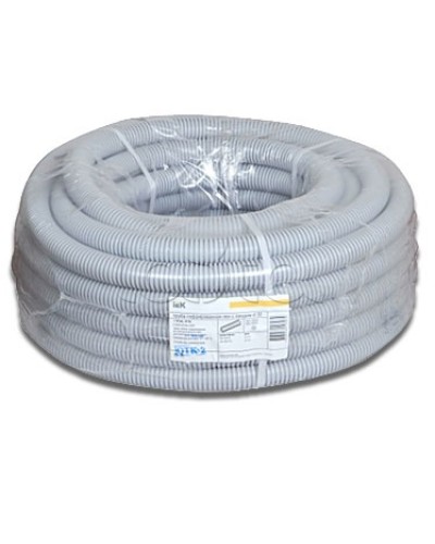 Труба гофрированная ПВХ 20 мм с зондом IEK CTG20-20-K41-100I (100 м) в Березниках Труба гофрированная Pintop.ru
