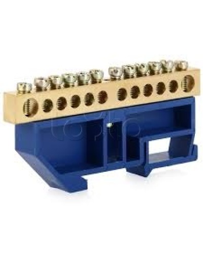 Шина нулевая с DIN-изолятором ШНИ-6x9-10-Д-С IEK YNN10-69-10D-K07 в Березниках Клеммные колодки Pintop.ru