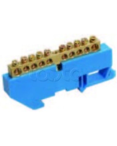 Шина нулевая в комбинированном DIN-изоляторе типа «Стойка» ШНИ-8x12-16-КС-С IEK YNN10-812-16DP-K07 в Березниках Клеммные колодки Pintop.ru