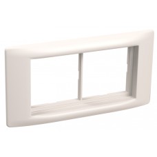 Рамка и суппорт для кабель-канала ""Праймер"" на 4 модуля, 60 мм белый IEK (CKK-40D-RSU4-060-K01)