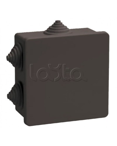 Коробка расп. КМ41235 85х85х40мм IP44 6 вв. черная IEK (UKO21-085-085-040-K02-44) в Березниках Распределительные коробки Pintop.ru