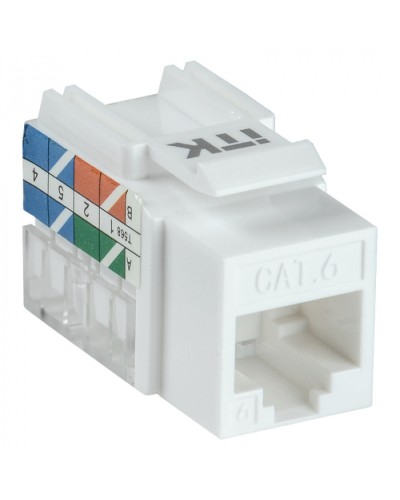 Модуль Keystone Jack кат.5E UTP 110 IDC 90град ITK CS1-1C5EU-11 в Березниках Модули Keystone Pintop.ru