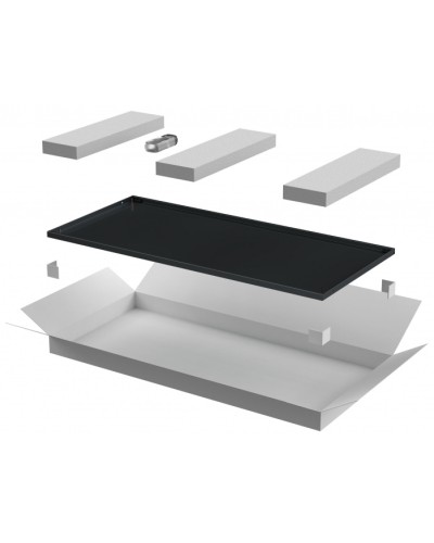 ITK LINEA E Дверь металлическая 600мм шкафа 33U чер. (LE05-33U6X-DM) в Березниках Аксессуары для стоек и шкафов Pintop.ru