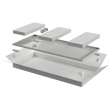 ITK LINEA E Дверь перфорированная 600мм шкафа 24U сер. (LE35-24U6X-DP)