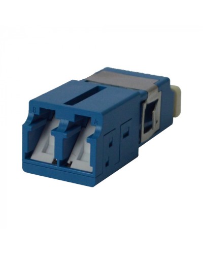 Адаптер оптический LC SM, со шторкой, корпус SC, дуплексный LANMASTER (LAN-2LCS/SH-AM-SM) в Березниках Проходные адаптеры и розетки оптические Pintop.ru