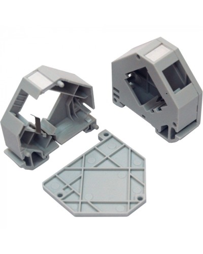 Бокс на DIN-рейку для установки модуля типа Keystone, серый LANMASTER (LAN-DRF-10K/BX-GY) в Березниках Патч-корды и пигтейлы Pintop.ru