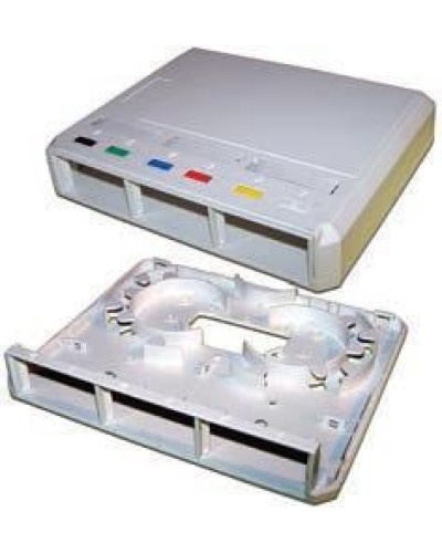 Коробка настенная оптическая на 3 модульные вставки, белая LANMASTER LAN-MB-3FO-WH в Березниках Распределительные коробки Pintop.ru