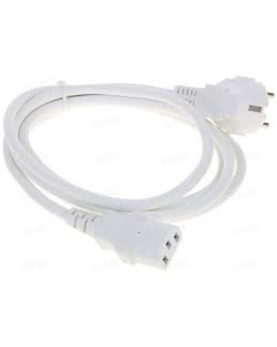 Шнур питания C13-Schuko угловая, 3х0.75, 220В, 10А, белый, 1 метр LANMASTER (LAN-PP13/SHA-1.0-WH) в Березниках Аксессуары для стоек и шкафов Pintop.ru