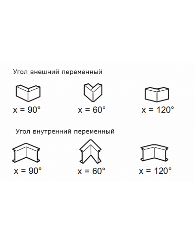 Угол внутренний/внешний переменный для мини-канала 32х16 LEGRAND 033325 в Березниках Аксессуары для кабель-канала Pintop.ru