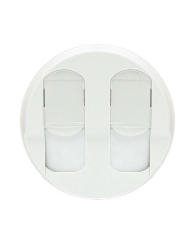 Лицевая панель для розеток 2хRJ45 белый Celiane Legrand 068252 в Березниках Аксессуары для кабель-канала Pintop.ru