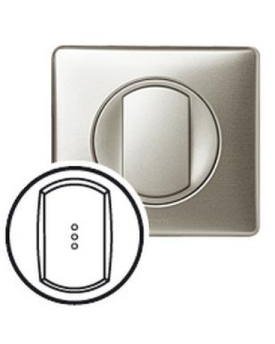 Лицевая панель для выключателя с индикацией титан Celiane Legrand 068303 в Березниках Аксессуары для кабель-канала Pintop.ru