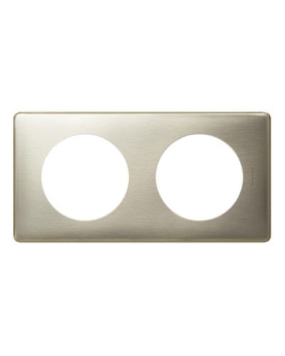 Рамка 2 поста титан Celiane Legrand 068902 в Березниках Аксессуары для кабель-канала Pintop.ru