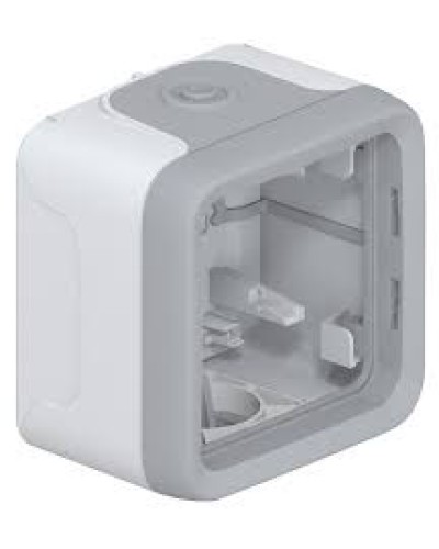 Коробка для накладного монтажа с мембранными сальниками серый 1 пост Plexo Legrand 069651 в Березниках Распределительные коробки Pintop.ru