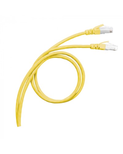 Патч-корд S/FTP, cat. 6а, PVC, 1м, желтый Legrand (051780) в Березниках Патчкорды (медные) Pintop.ru