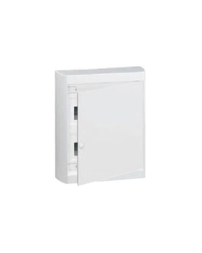 Накладной распределительный щит Nedbox с белой дверью 2 рейки х 12 (+1) модулей Legrand 601237 в Березниках Боксы для автоматов Pintop.ru