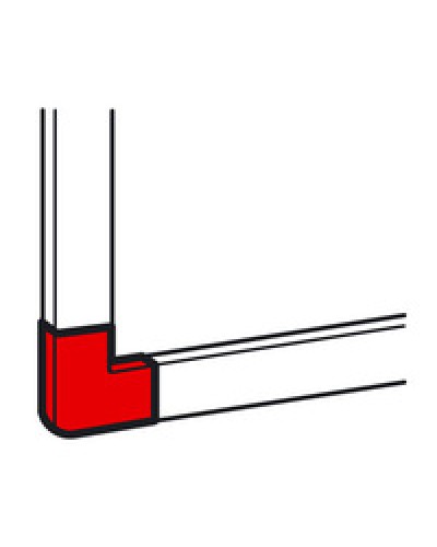 Угол плоский для кабель-канала METRA 16x16 Legrand (638113) в Березниках Аксессуары для кабель-канала Pintop.ru