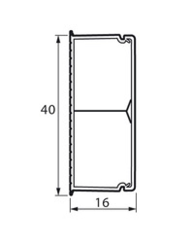 Кабель-канал с перегородкой METRA 40x16 Legrand (638195) в Березниках Кабель-канал Pintop.ru