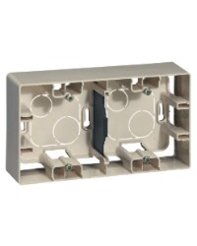 Коробка накладного монтажа 2 поста слоновая кость Etika Legrand 672540 в Березниках Распределительные коробки Pintop.ru